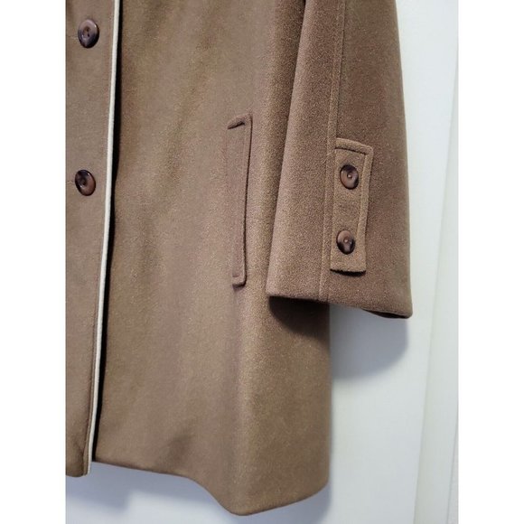 Unbranded  50's Vintage Coat Union Made Brown Size 20 - Picture 3 of 12